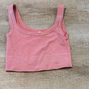 Nikibiki Dusty Rose Ribbed Crop Top